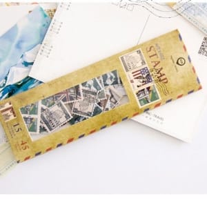 Vintage Stamps Stickers or Ephemera (45 pcs)