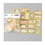 Vintage Tickets gold foiled Stickers or Ephemera (45 pcs)