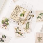 Vintage Floral Stickers or Ephemera (45 pcs)