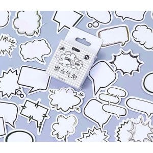 Speech bubbles Stickers or Ephemera (45 pcs)