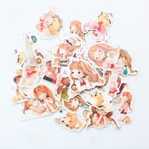 Cute girls Stickers or Ephemera (30 pcs)
