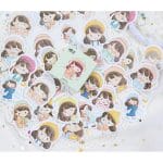 Sweet girls Stickers or Ephemera (40 pcs)