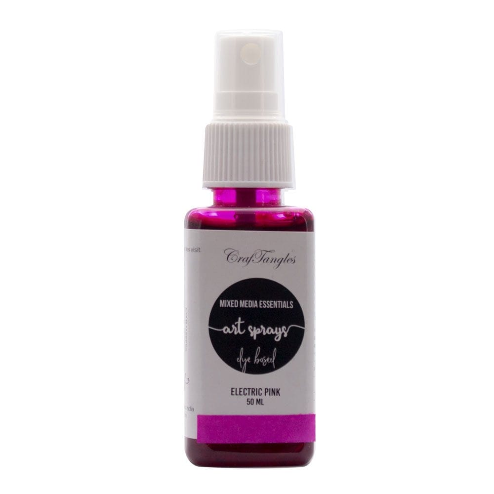 CrafTangles Art Sprays (Dye Based) - Electric Pink (50 ml) Electric Pink craftangles dye based art sprays CrafTangles Art Sprays (Dye Based) - Electric Pink (50 ml)