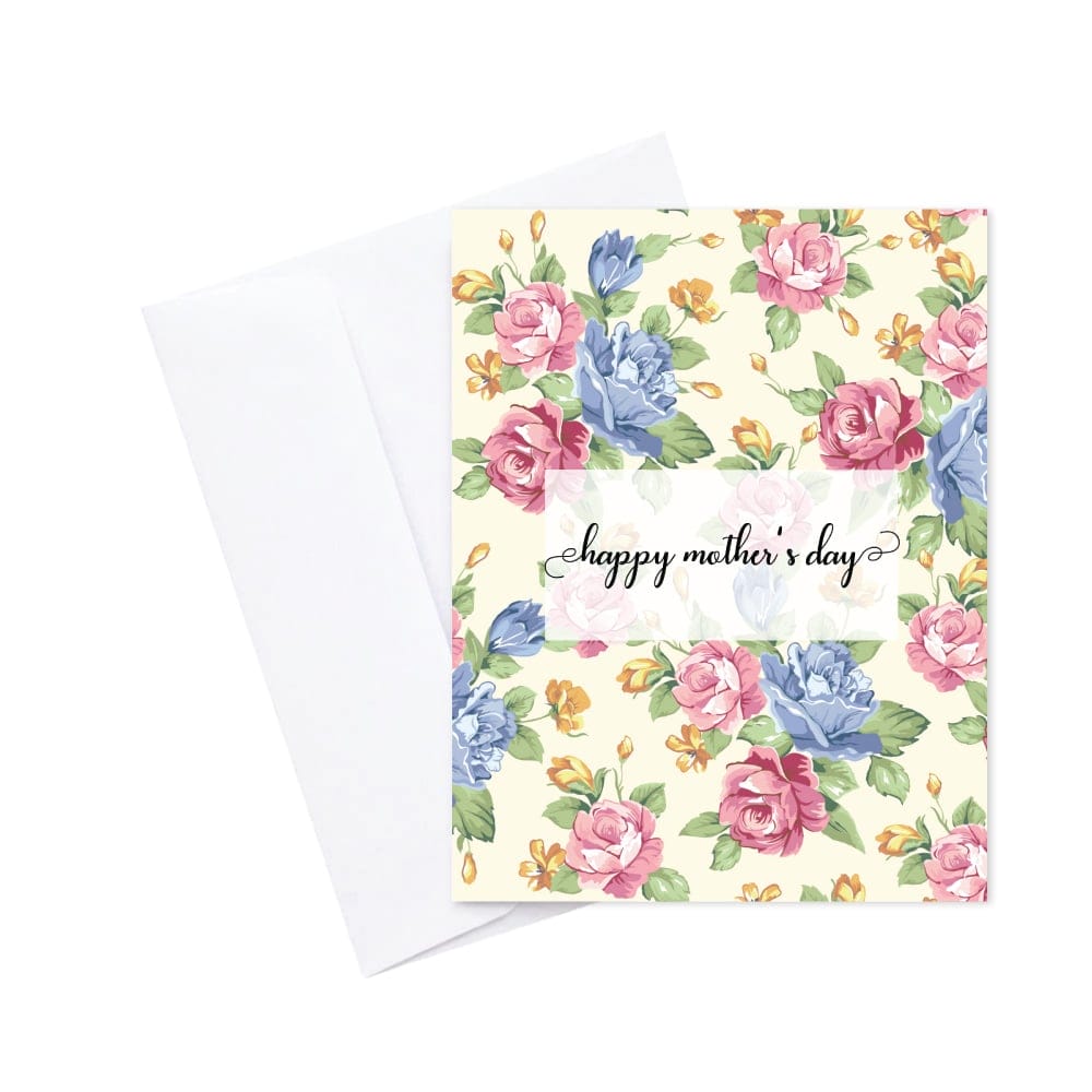 Floral Mothers Day printed Greeting Card PGC 01 greeting cards floral mothers day Floral Mothers Day printed Greeting Card