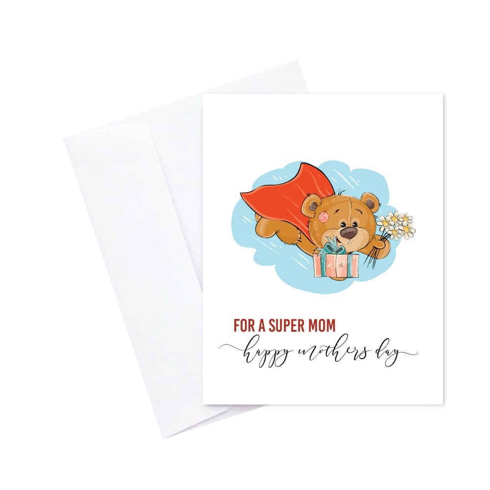 Super Mom printed Greeting Card PGC 03 greeting cards super mom Super Mom printed Greeting Card