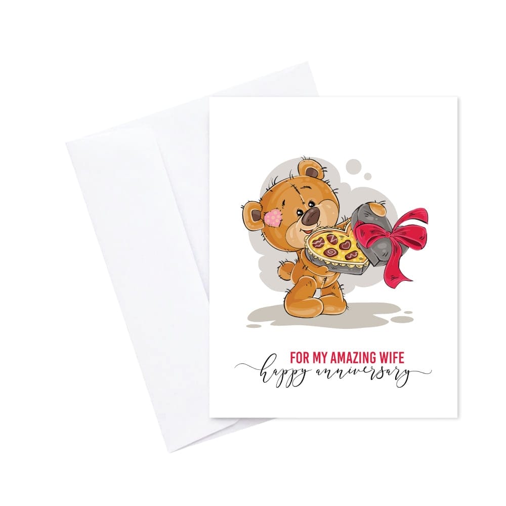 Happy anniversary Wife printed Greeting Card PGC 15 greeting cards happy anniversary wife Happy anniversary Wife printed Greeting Card