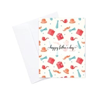Suit Fathers Day printed Greeting Card