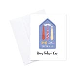 Various Ties Fathers Day printed Greeting Card