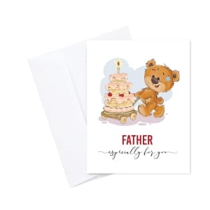 Fathers Birthday printed Greeting Card