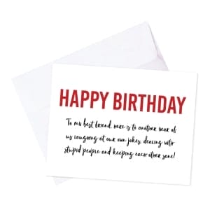 Best Friend Birthday wishes printed Greeting Card