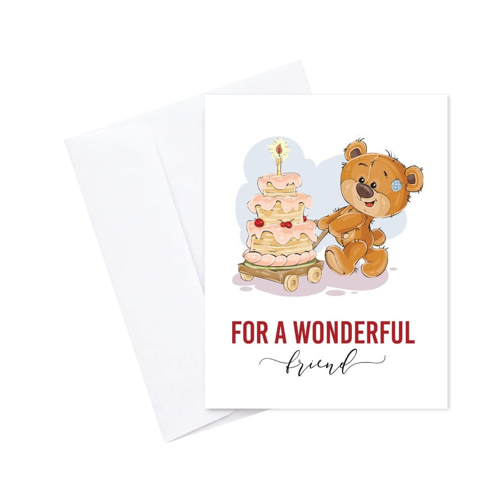 For a Wonderful friend Birthday printed Greeting Card PGC 29 greeting cards happy birthday friend For a Wonderful friend Birthday printed Greeting Card