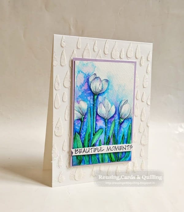 CrafTangles 6"x6" Stencil - Raindrops Raindrops Stencils Raindrops_Stencils