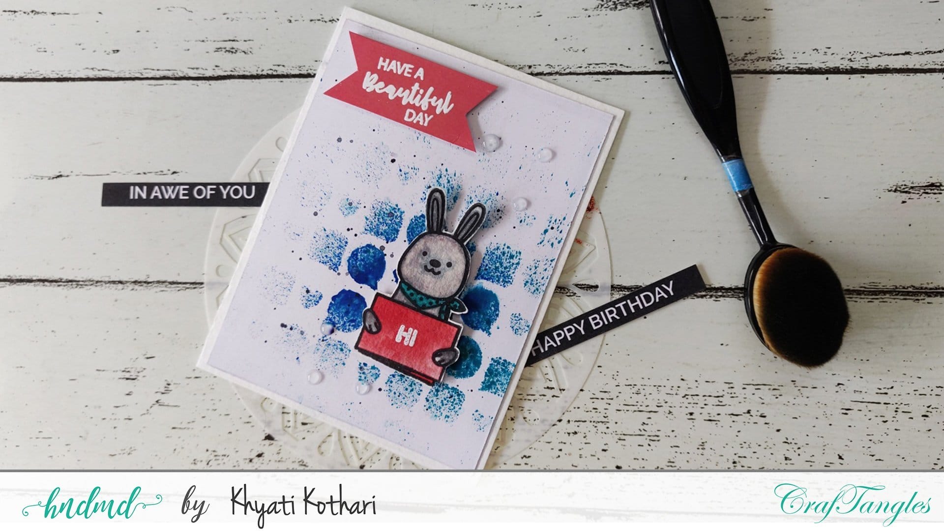 CrafTangles 6"x6" Stencil - Chitchat Stencil101 Day16 1 Stencil101-Day16-1