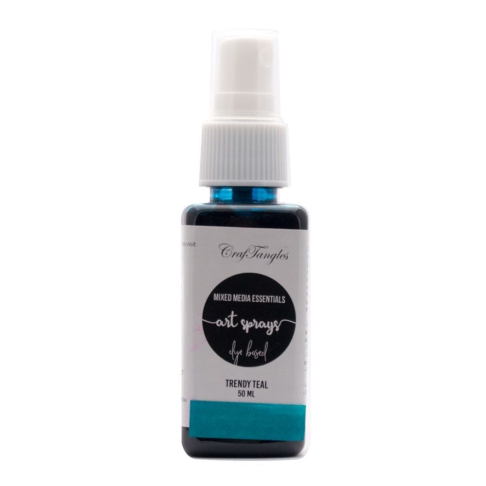 CrafTangles Art Sprays (Dye Based) - Trendy Teal (50 ml) Trendy Teal craftangles dye based art sprays CrafTangles Art Sprays (Dye Based) - Trendy Teal (50 ml)