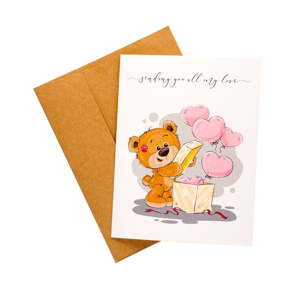Sending you all my Love printed Greeting Card Sending you all my Love printed Greeting Card