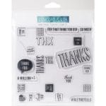 Concord & 9th Clear Turnabout Stamp Stamp - Many thanks (6 by 6 inch)