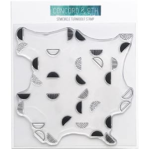 Concord & 9th Clear Turnabout Stamp - Semicircle (6 by 6 inch)