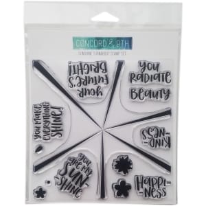 Concord & 9th Clear Turnabout Stamp Stamp - Sunshine (6 by 6 inch)