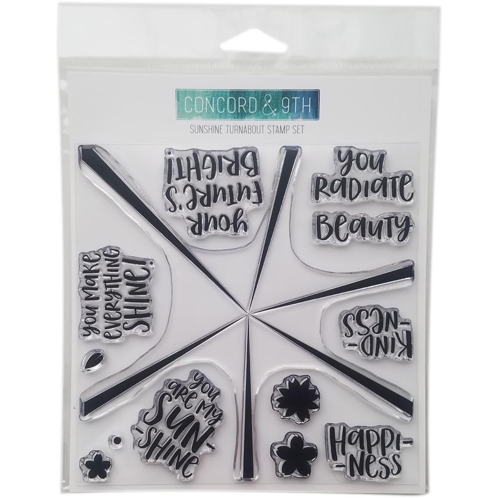 Concord & 9th Clear Turnabout Stamp Stamp - Sunshine (6 by 6 inch)