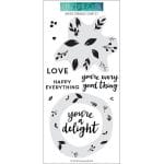 Concord & 9th Clear Turnabout Stamp - Wreath