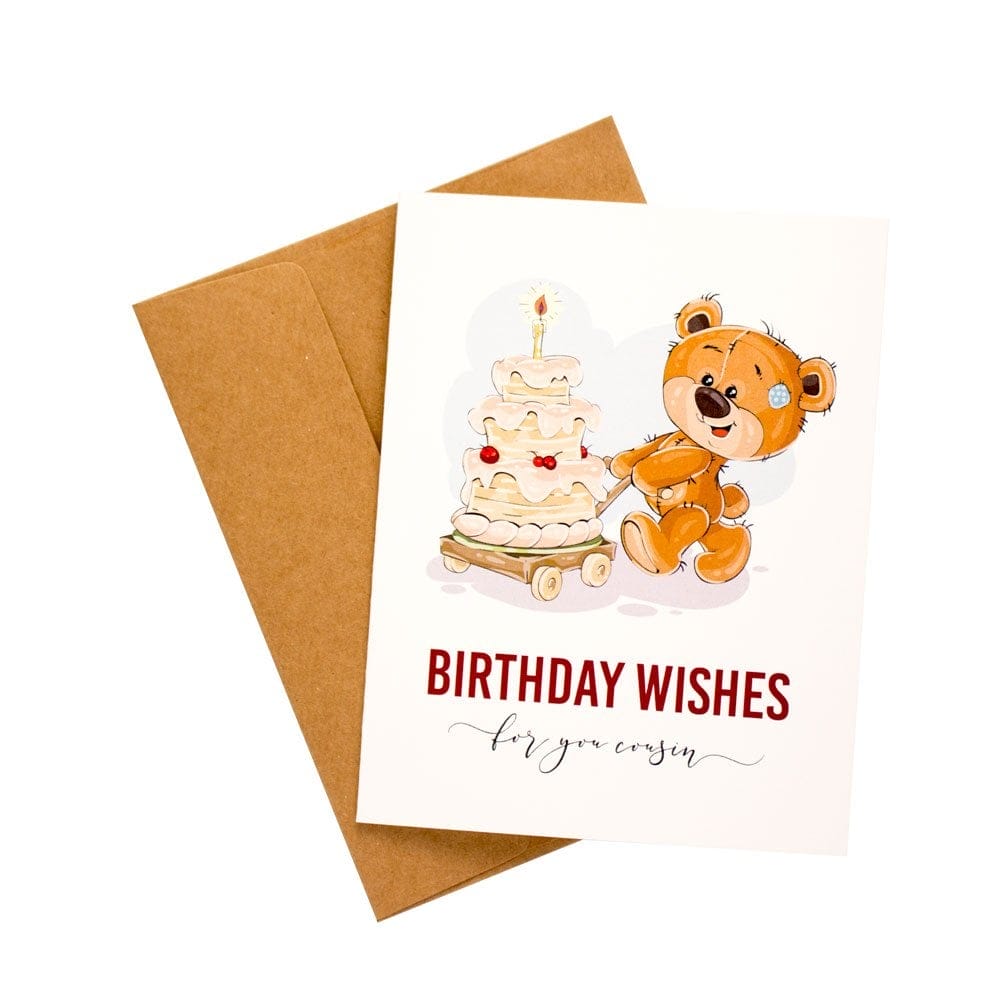 Birthday wishes for you Cousin printed Greeting Card cousin birthday card Birthday wishes for you Cousin printed Greeting Card