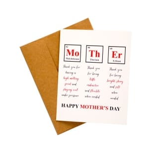 Geeky Mothers Day printed Greeting Card