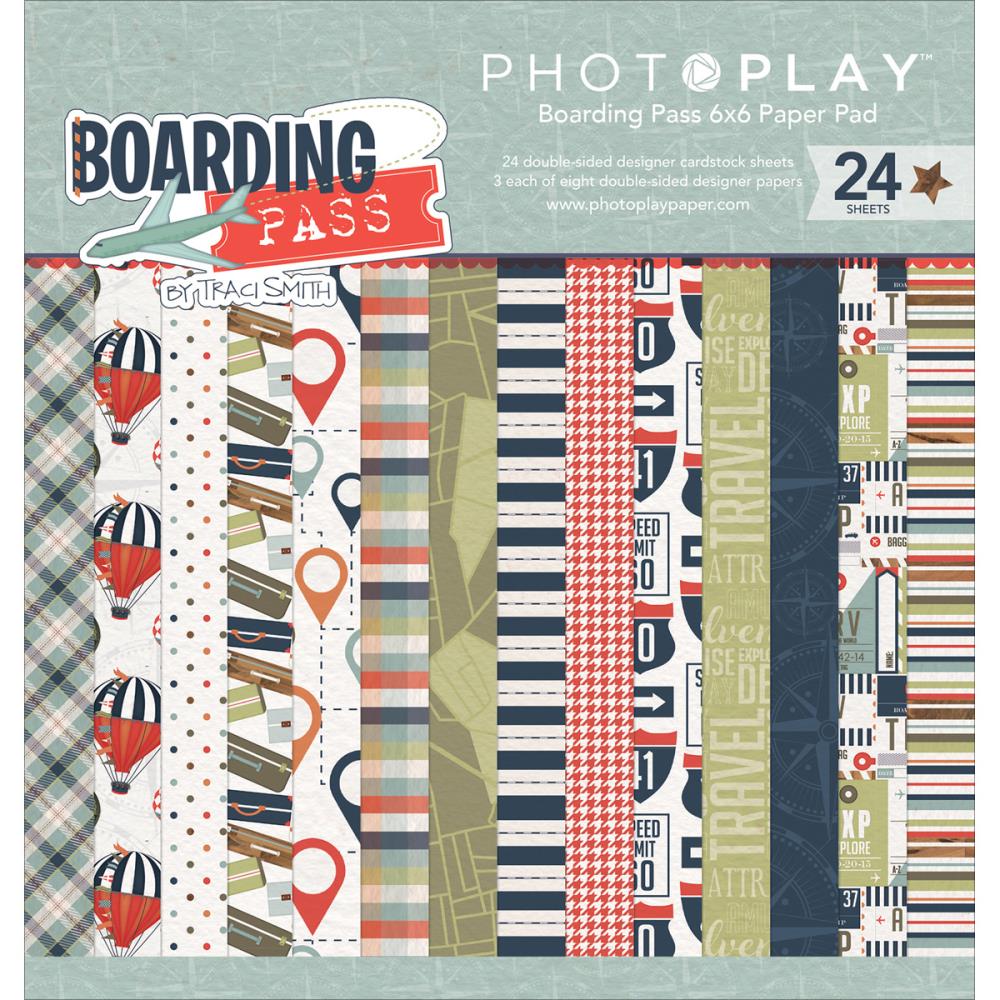 Photo Play paper pad - Boarding Pass (6by6 inch) photoplay 6by6 paper pad boarding pass Photo Play paper pad - Boarding Pass (6by6 inch)