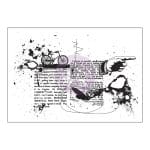 Prima Cling Stamp 3.5"X5" - Pictionary