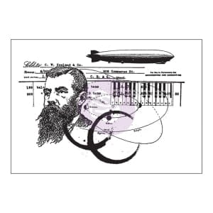 Prima Cling Stamp 3.5"X5" - State of Art