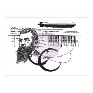 Prima Cling Stamp 3.5"X5" - State of Art