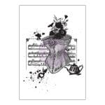 Prima Cling Stamp 3.5"X5" - Victorian