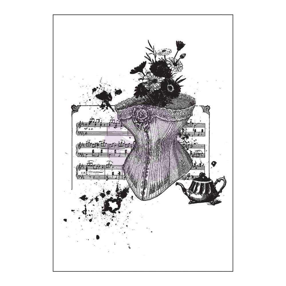 Prima Cling Stamp 3.5"X5" - Victorian prima cling Stamp victorian Prima Cling Stamp 3.5"X5" - Victorian