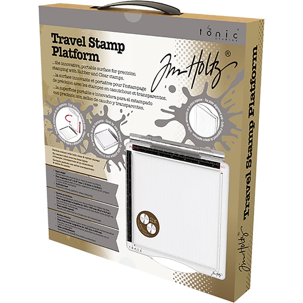 Tonic Studios Tim Holtz Travel Stamp Platform 6.5"X6.5" timholtz travel stamp pplatform Tonic Studios Tim Holtz Travel Stamp Platform 6.5"X6.5"
