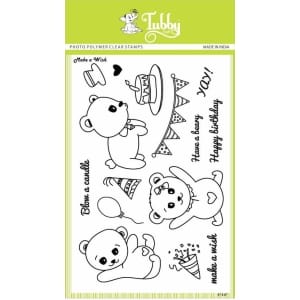 Tubby Photopolymer Clear Stamps - Make a Wish