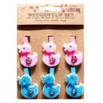 Wooden Clip Set - Ducks