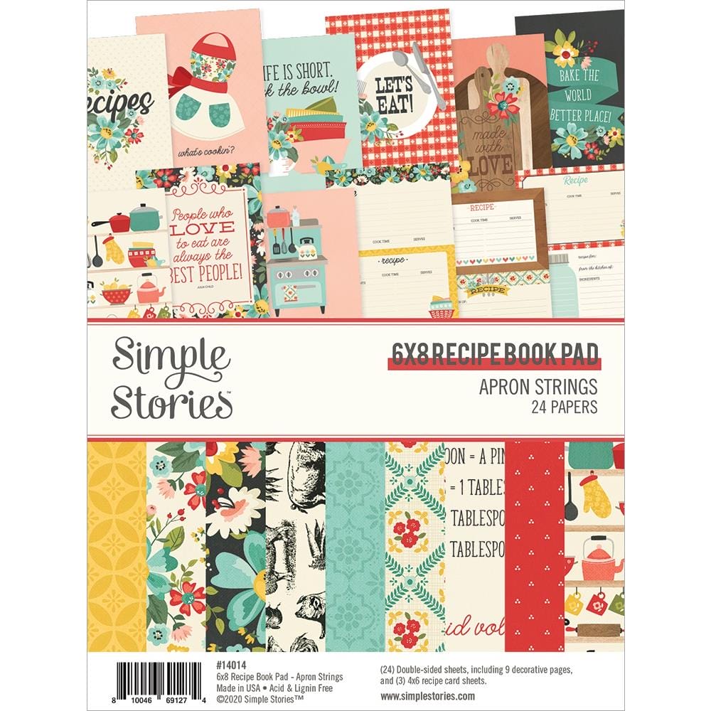 Simple Stories Double-Sided Paper Pad - Apron Strings (6"X8" 24/Pkg) 14014 simple Stories apron strings Simple Stories Double-Sided Paper Pad - Apron Strings (6"X8" 24/Pkg)