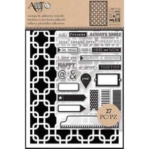 Art C Stamp and Stencil Set - Moments