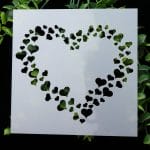 Stencil - Heart (5 by 5 inch)