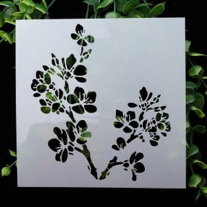 Stencil - Flowers (5 by 5 inch) CHCS-47