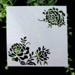 Stencil - Floral Corners (5 by 5 inch)