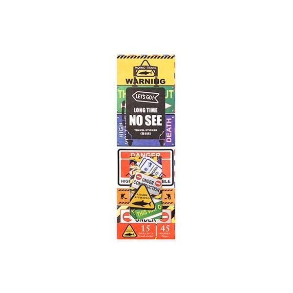 Vintage Traveller Ephemera or Stickers (45 pcs)