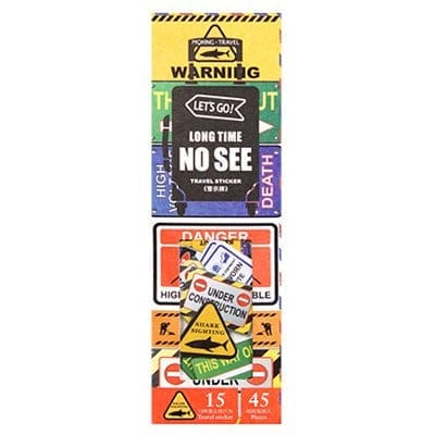 Vintage Traveller Ephemera or Stickers (45 pcs)