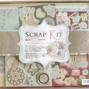 8 by 8 Scrapbook Kit by EnoGreeting - Wedding SR001