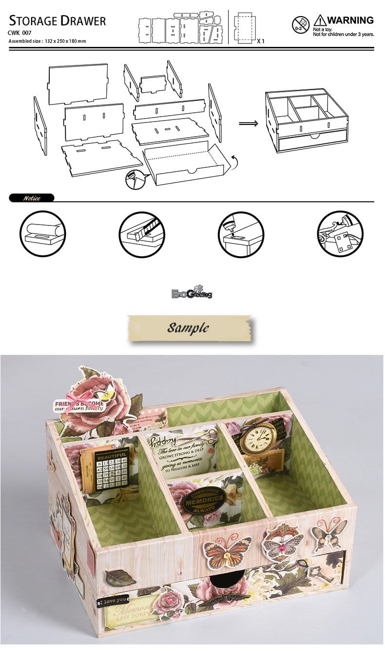 Enogreeting Storge Drawer Kit