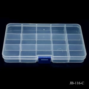 Plastic Storage Box with many compartments JB-116-C