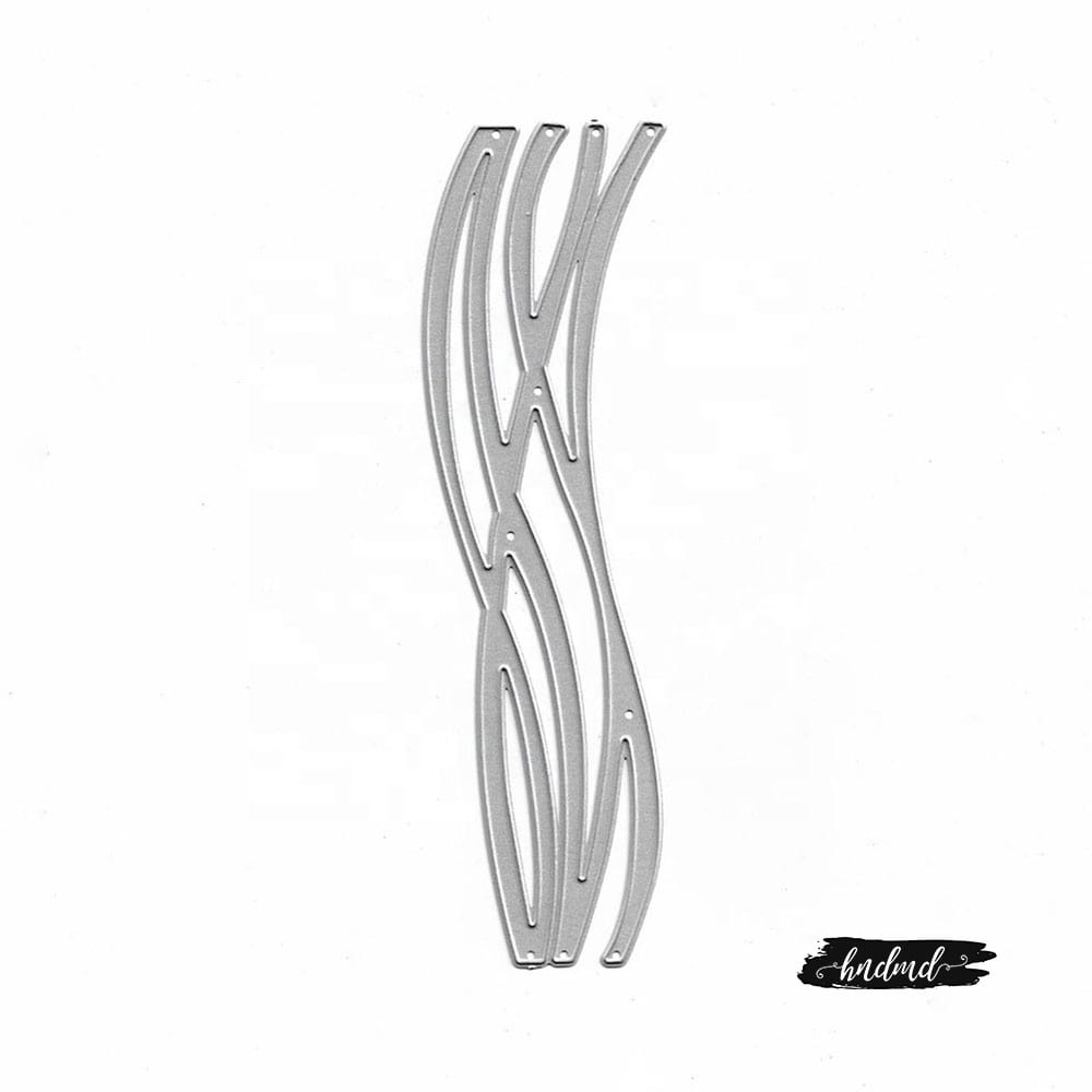 Steel Border Dies - Waves XY264 steel cutting dies CraftAdda Steel Border Dies - Waves
