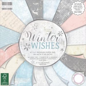 First Edition Premium Paper Pad 8"X8" - Winter Wishes (48/Pkg)