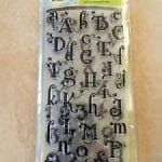 Inkadinkado Clear Stamp - Gemstone Alphabet