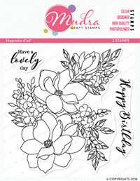 Mudra Craft Stamps - Magnolia