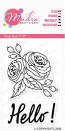 Mudra Craft Stamps - Rose Bud